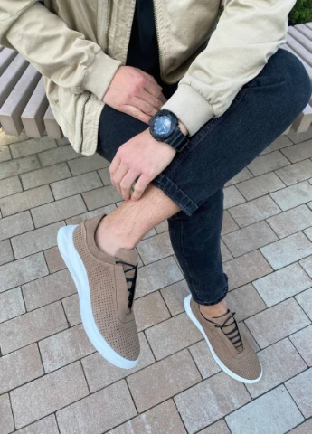 Бежеві кросівки shoesband демісезон Brand