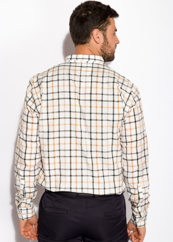 Серо-бежевая кэжуал рубашка в клетку Time of Style