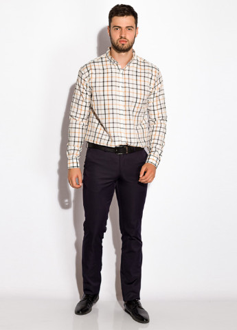 Серо-бежевая кэжуал рубашка в клетку Time of Style