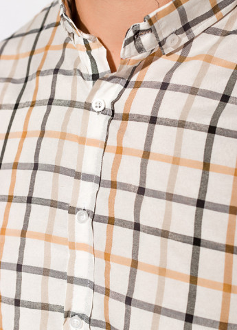 Серо-бежевая кэжуал рубашка в клетку Time of Style