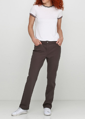 Светло-коричневые кэжуал демисезонные брюки Gerry Weber