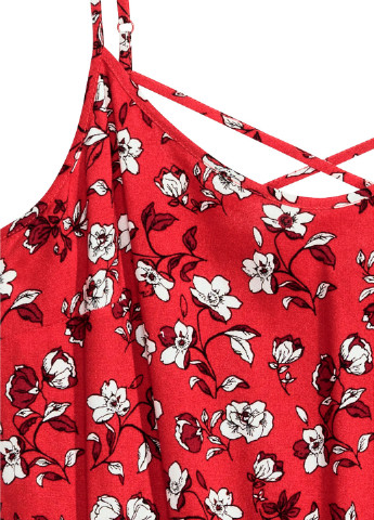 Комбинезон H&M комбинезон-шорты рисунок красный кэжуал