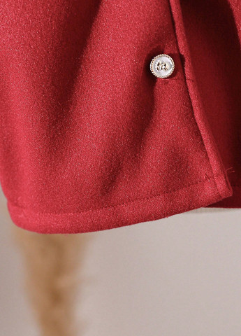 Бордове демісезонне Пальто однобортне SHEIN