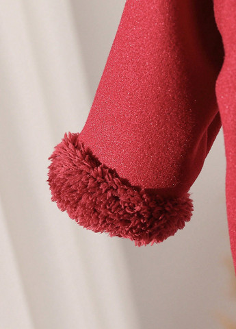 Бордове демісезонне Пальто однобортне SHEIN