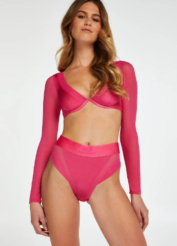 Рожевий топ бюстгальтер Hunkemoller з кісточками поліамід