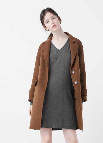 Темно-серое кэжуал платье Mango