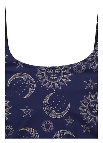 Синий летний купальник слитный Nasty Gal