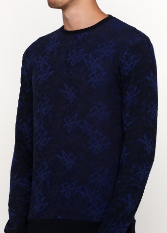 MSY свитшот абстрактный темно-синий кэжуал