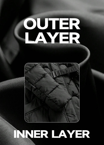 Чорна зимня куртка куртка-пальто SHEIN