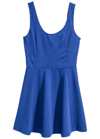 Синее кэжуал платье платье-майка H&M однотонное