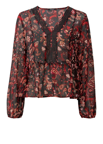 Чорна блуза з баскою Esmara