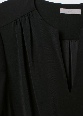 Черное кэжуал платье H&M однотонное