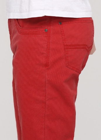 Красные кэжуал демисезонные зауженные брюки RedPoint