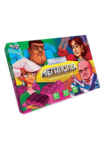 Детская настольная игра "Мегаполия Premium" 39х29х5 см Danko Toys (254052315)