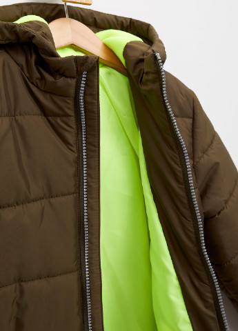Оливкова (хакі) демісезонна куртка DeFacto
