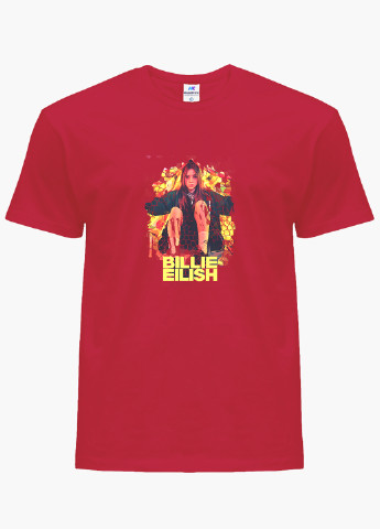 Червона демісезонна футболка дитяча біллі айлиш (billie eilish) (9224-1212) MobiPrint