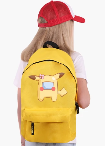 Детский рюкзак Амонг Ас Покемон Пікачу (Among Us Pokemon Pikachu) (9263-2419) MobiPrint (217075350)