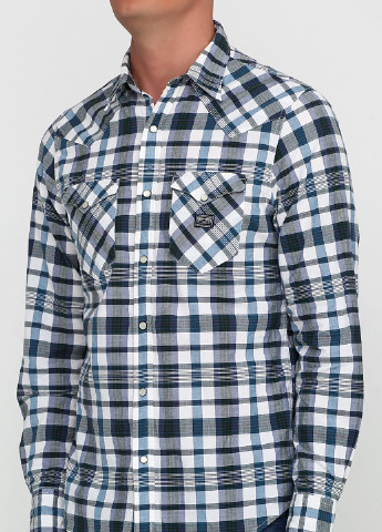 Синяя рубашка в клетку Ralph Lauren