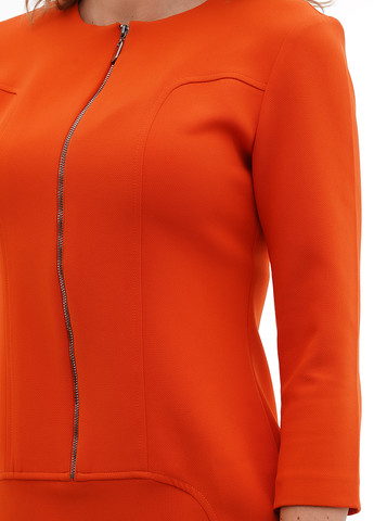 Помаранчева кежуал сукня футляр Sassofono однотонна