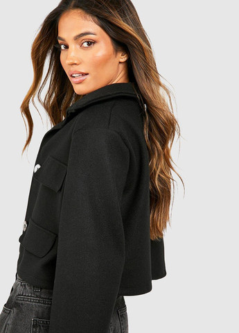 Черная демисезонная куртка куртка-пиджак Boohoo