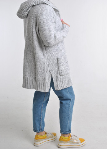 Светло-серый зимний кардиган Wool & Cashmere