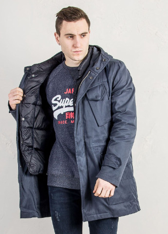 Темно-синя демісезонна куртка Antony Morato