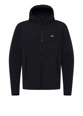 Чорна демісезонна вітровка Jack Wolfskin TERRACADE JKT M