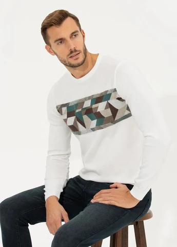 Молочний демісезонний джемпер джемпер Pierre Cardin