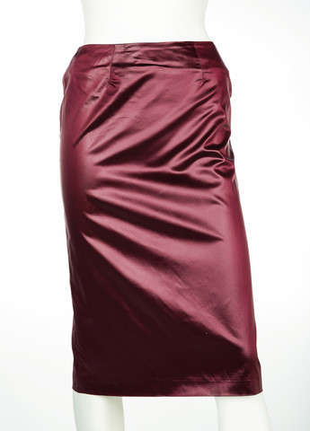 Бордовая кэжуал однотонная юбка Parasuco