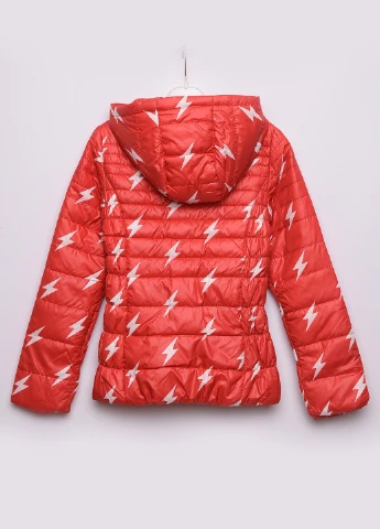 Красная демисезонная куртка детская демисезон красная с капюшоном Let's Shop