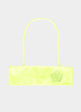 Желтый летний купальник (лиф, трусики) бандо, раздельный Piazza Italia