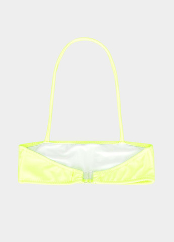 Желтый летний купальник (лиф, трусики) бандо, раздельный Piazza Italia