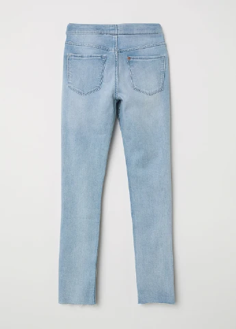 Голубые демисезонные джеггинсы H&M