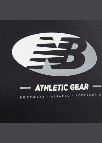 Чорна демісезонна футболка yt31517bk New Balance Essentials Reimagined Graphic