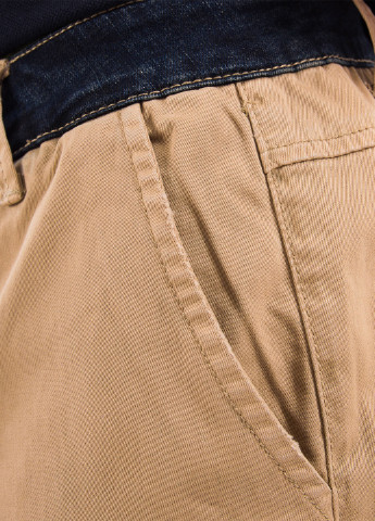 Бежевые кэжуал демисезонные зауженные брюки Desigual