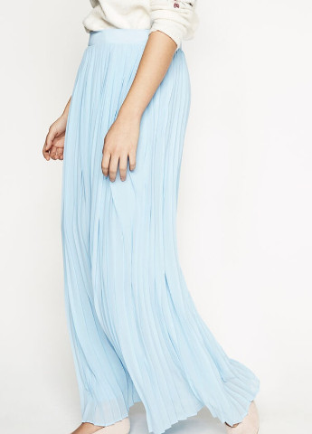 Голубая однотонная юбка Springfield