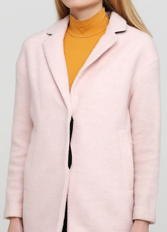 Светло-розовое демисезонное Пальто однобортное Only