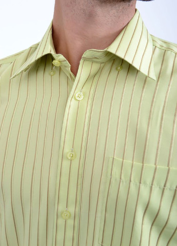 Салатовая кэжуал рубашка в полоску Ager с коротким рукавом