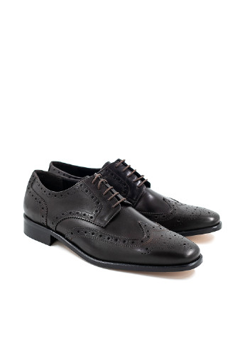 Темно-коричневые классические туфли Frank Daniel на шнурках