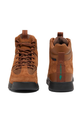 Коричневые осенние ботинки Lacoste