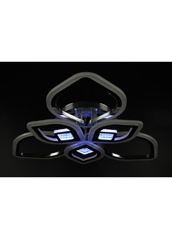 Люстра стельова LED з пультом A2721/3+3-3D-ch Хром 10х60х60 см. Sunnysky (253628884)