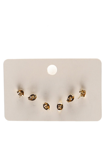 Серьги (3 пары) No Brand (340310465)