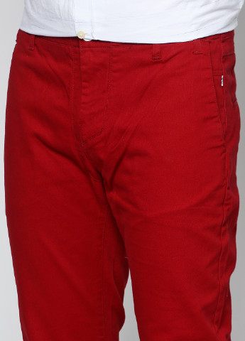 Темно-красные кэжуал демисезонные брюки Win Win
