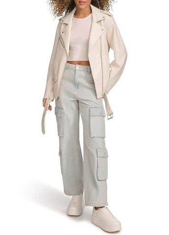 Молочная демисезонная куртка косуха Levi's