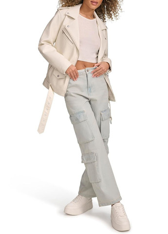 Молочная демисезонная куртка косуха Levi's