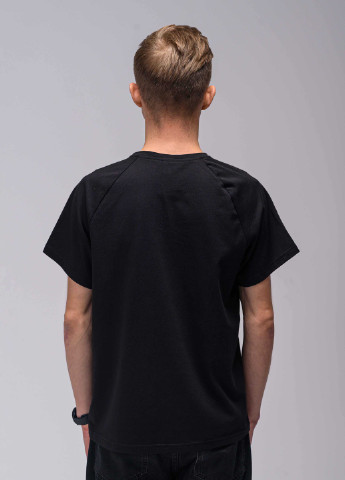 Черная футболка basic черная Custom Wear