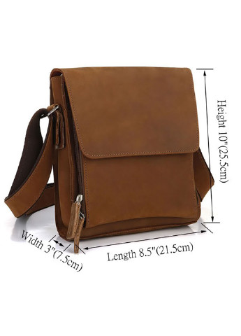 Чоловіча шкіряна сумка 21,5х25,5х7,5 см Vintage (252129436)