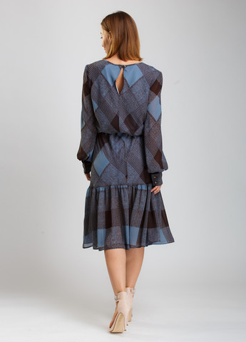 Комбинированное кэжуал платье Alberto Bini в клетку