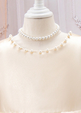 Кремовое платье SHEIN (366748265)