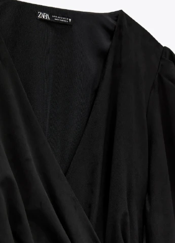 Чорна кежуал сукня Zara однотонна